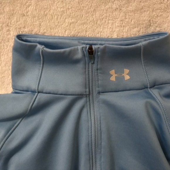 Two Under Armour fitted partial-zip performance sweatshirts S - Picture 11 of 14